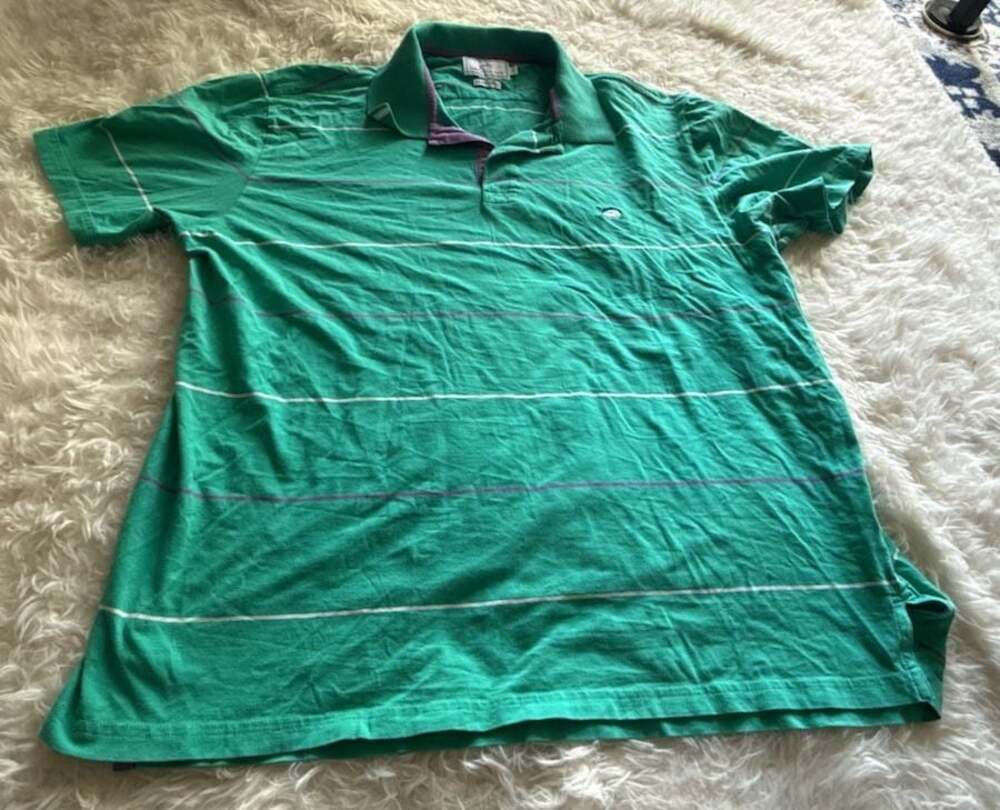 Southern Tide Classic Fit Striped Polo Shirt Green